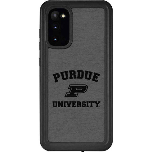 Purdue University Purdue Grey Logo Galaxy S20 Waterproof Case