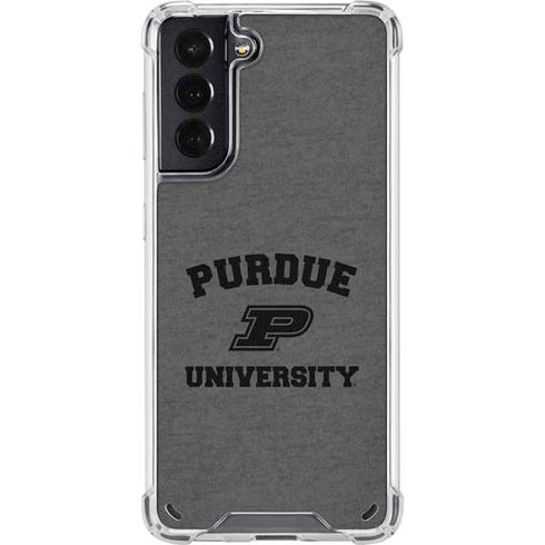 Purdue University Purdue Grey Logo Galaxy S21 5G Clear Case