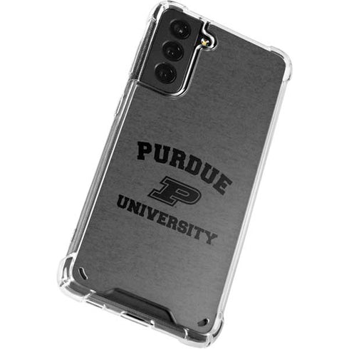 Purdue University Purdue Grey Logo Galaxy S21 5G Clear Case