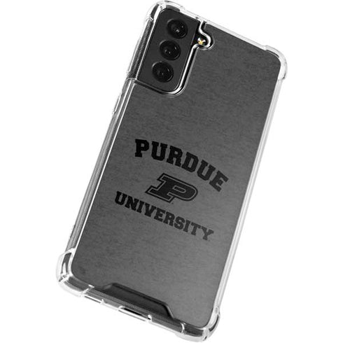 Purdue University Purdue Grey Logo Galaxy S22 Plus Clear Case