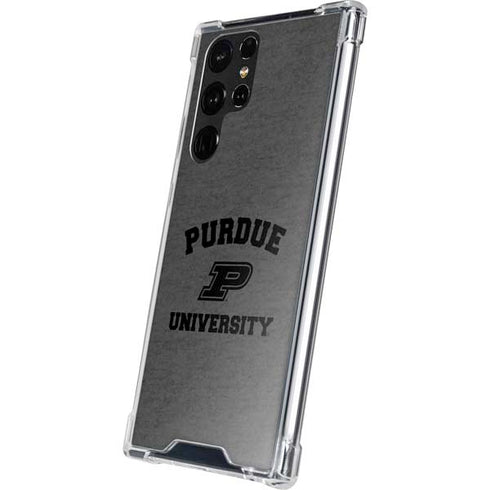 Purdue University Purdue Grey Logo Galaxy S22 Ultra Clear Case