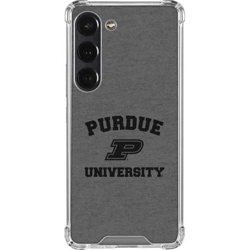 Purdue University Purdue Grey Logo Galaxy S23 Clear Case