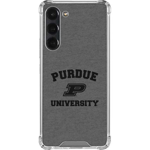 Purdue University Purdue Grey Logo Galaxy S23 Plus Clear Case