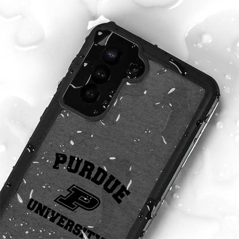 Purdue University Purdue Grey Logo Galaxy S23 Plus Waterproof Case