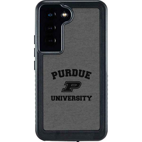 Purdue University Purdue Grey Logo Galaxy S23 Waterproof Case