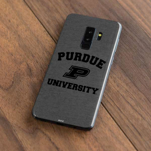 Purdue University Purdue Grey Logo Galaxy S9 Plus Skin