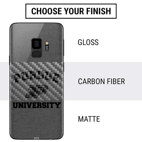 Purdue University Purdue Grey Logo Galaxy S9 Skin