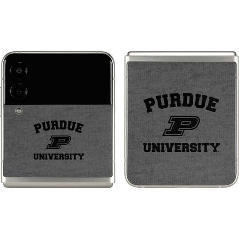 Purdue University Purdue Grey Logo Galaxy Z Flip3 5G Skin