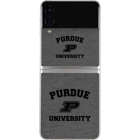 Purdue University Purdue Grey Logo Galaxy Z Flip3 5G Skin