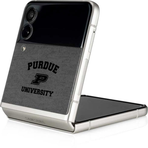 Purdue University Purdue Grey Logo Galaxy Z Flip4 5G Skin