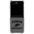 Purdue University Purdue Grey Logo Galaxy Z Flip5 5G Clear Case