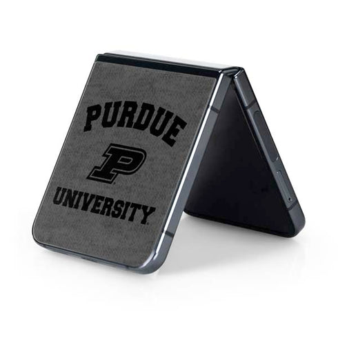 Purdue University Purdue Grey Logo Galaxy Z Flip5 5G Skin