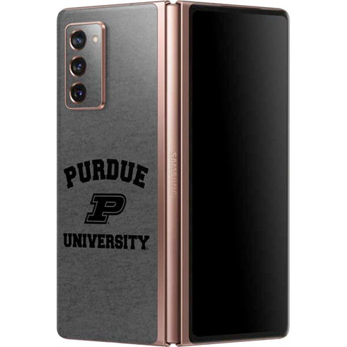Purdue University Purdue Grey Logo Galaxy Z Fold2 5G Skin