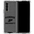 Purdue University Purdue Grey Logo Galaxy Z Fold4 5G Clear Case