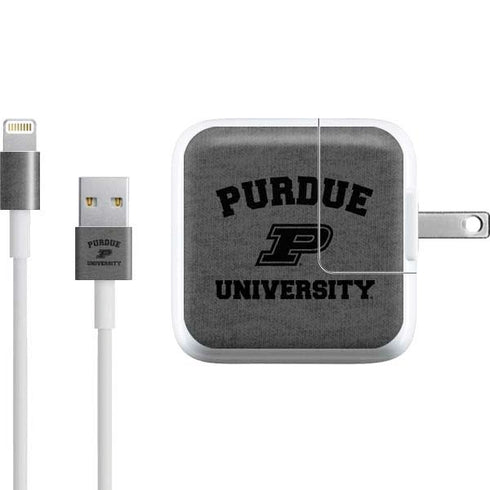 Purdue University Purdue Grey Logo iPad Charger (10W USB) Skin