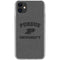 Purdue University Purdue Grey Logo iPhone 11 Clear Case