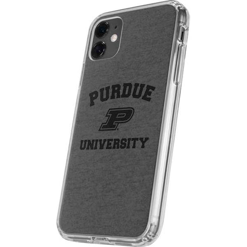 Purdue University Purdue Grey Logo iPhone 11 Clear Case