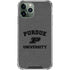 Purdue University Purdue Grey Logo iPhone 11 Pro Max Clear Case