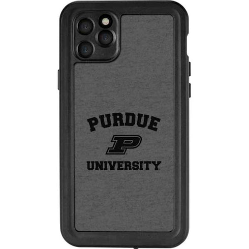 Purdue University Purdue Grey Logo iPhone 11 Pro Max Waterproof Case