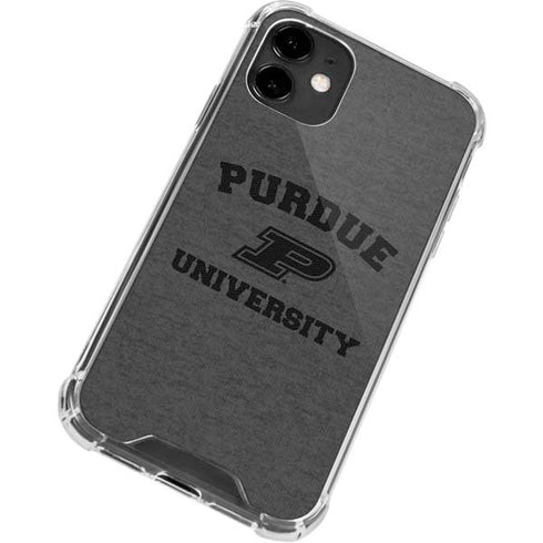 Purdue University Purdue Grey Logo iPhone 12 Mini Clear Case