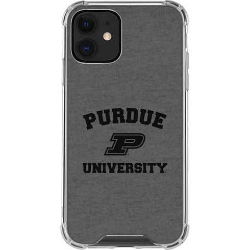 Purdue University Purdue Grey Logo iPhone 12 Mini Clear Case