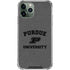 Purdue University Purdue Grey Logo iPhone 12 Pro Clear Case