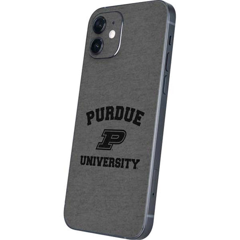 Purdue University Purdue Grey Logo iPhone 12 Skin