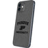 Purdue University Purdue Grey Logo iPhone 12 Skin