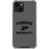 Purdue University Purdue Grey Logo iPhone 13 Mini Clear Case