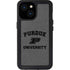 Purdue University Purdue Grey Logo iPhone 13 Mini Waterproof Case