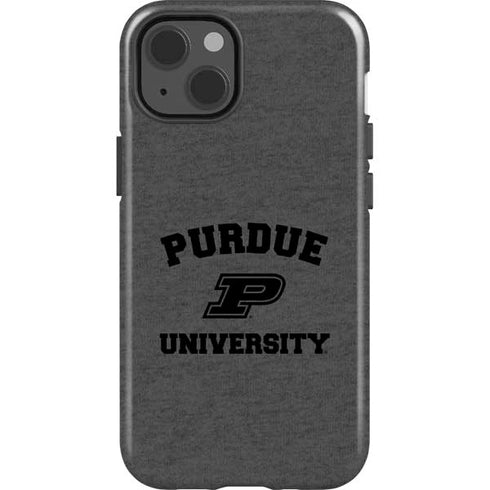 Purdue University Purdue Grey Logo iPhone 15 Impact Case