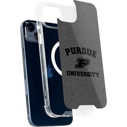 Purdue University Purdue Grey Logo iPhone 15 MagSafe Case