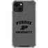 Purdue University Purdue Grey Logo iPhone 14 Plus Clear Case