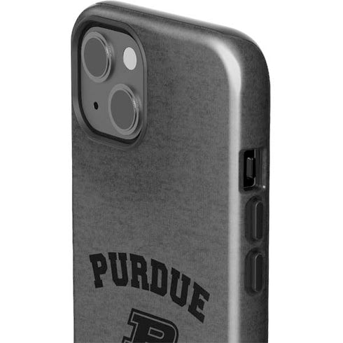 Purdue University Purdue Grey Logo iPhone 15 Plus Impact Case