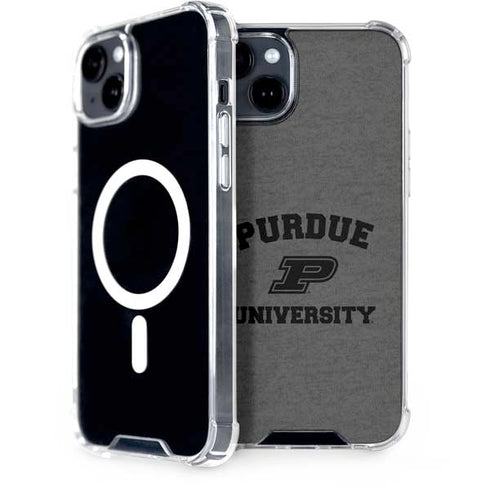 Purdue University Purdue Grey Logo iPhone 15 Plus MagSafe Case