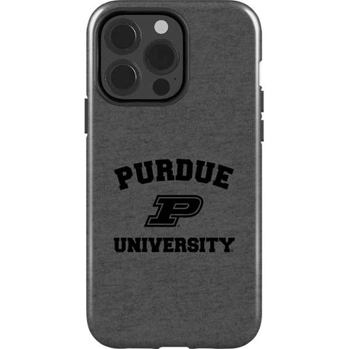 Purdue University Purdue Grey Logo iPhone 15 Pro Impact Case