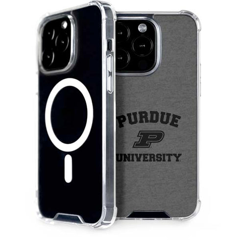 Purdue University Purdue Grey Logo iPhone 15 Pro MagSafe Case