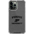 Purdue University Purdue Grey Logo iPhone 15 Pro Max Clear Case