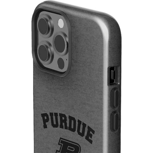 Purdue University Purdue Grey Logo iPhone 15 Pro Max Impact Case