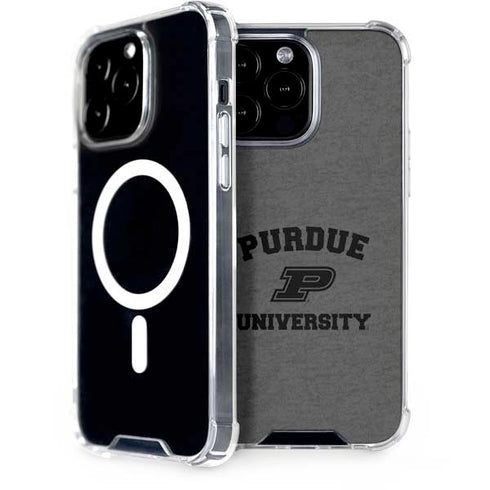 Purdue University Purdue Grey Logo iPhone 15 Pro Max MagSafe Case
