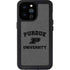 Purdue University Purdue Grey Logo iPhone 14 Pro Max Waterproof Case