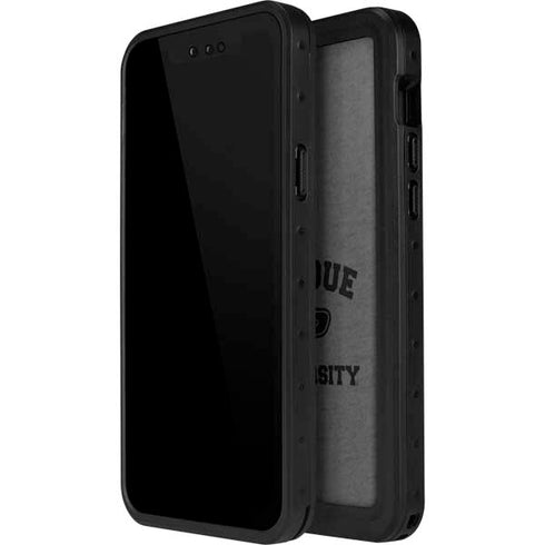 Purdue University Purdue Grey Logo iPhone 15 Pro Waterproof Case