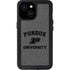Purdue University Purdue Grey Logo iPhone 15 Waterproof Case