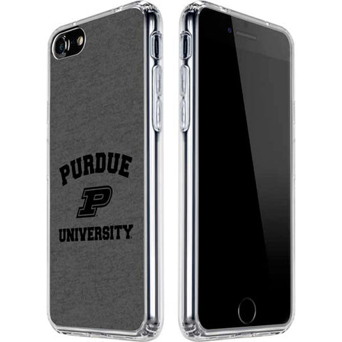 Purdue University Purdue Grey Logo iPhone SE (2nd & 3rd Gen) Clear Case