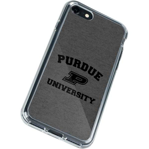 Purdue University Purdue Grey Logo iPhone SE (2nd & 3rd Gen) Clear Case