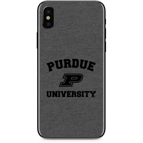 Purdue University Purdue Grey Logo iPhone XS Skin