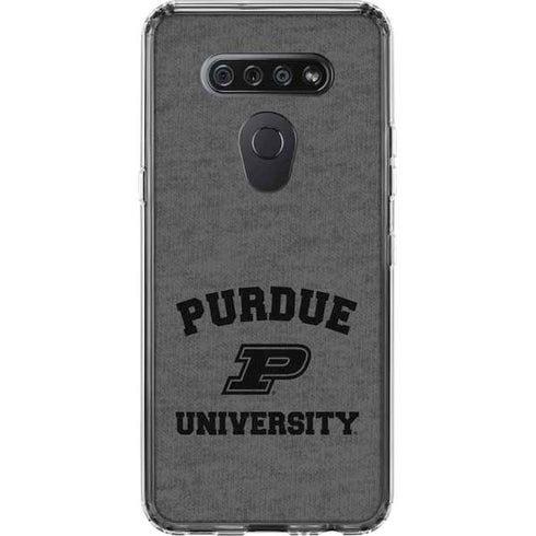 Purdue University Purdue Grey Logo LG K51/Q51 Clear Case