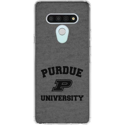 Purdue University Purdue Grey Logo LG Stylo 6 Clear Case
