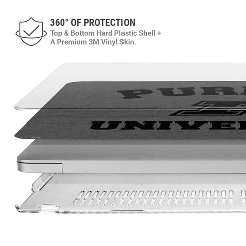 Purdue University Purdue Grey Logo MacBook Air 15in (2023-2025) Case plus Skin