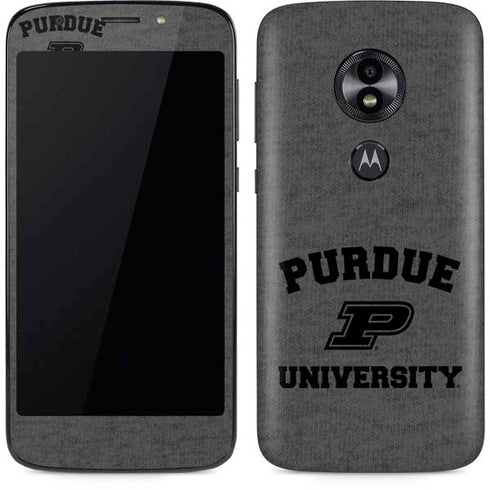 Purdue University Purdue Grey Logo Moto E5 Play Skin